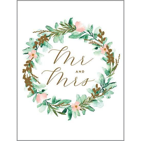 Wedding Greeting Card - Laurel Wreath