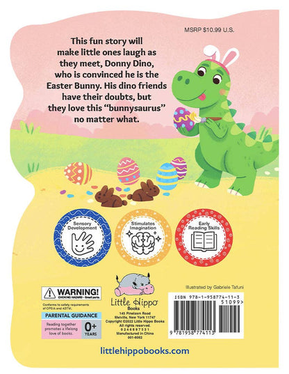 Bunnysaurus - Touch and Feel Board Easter Book - Sensory Board Book