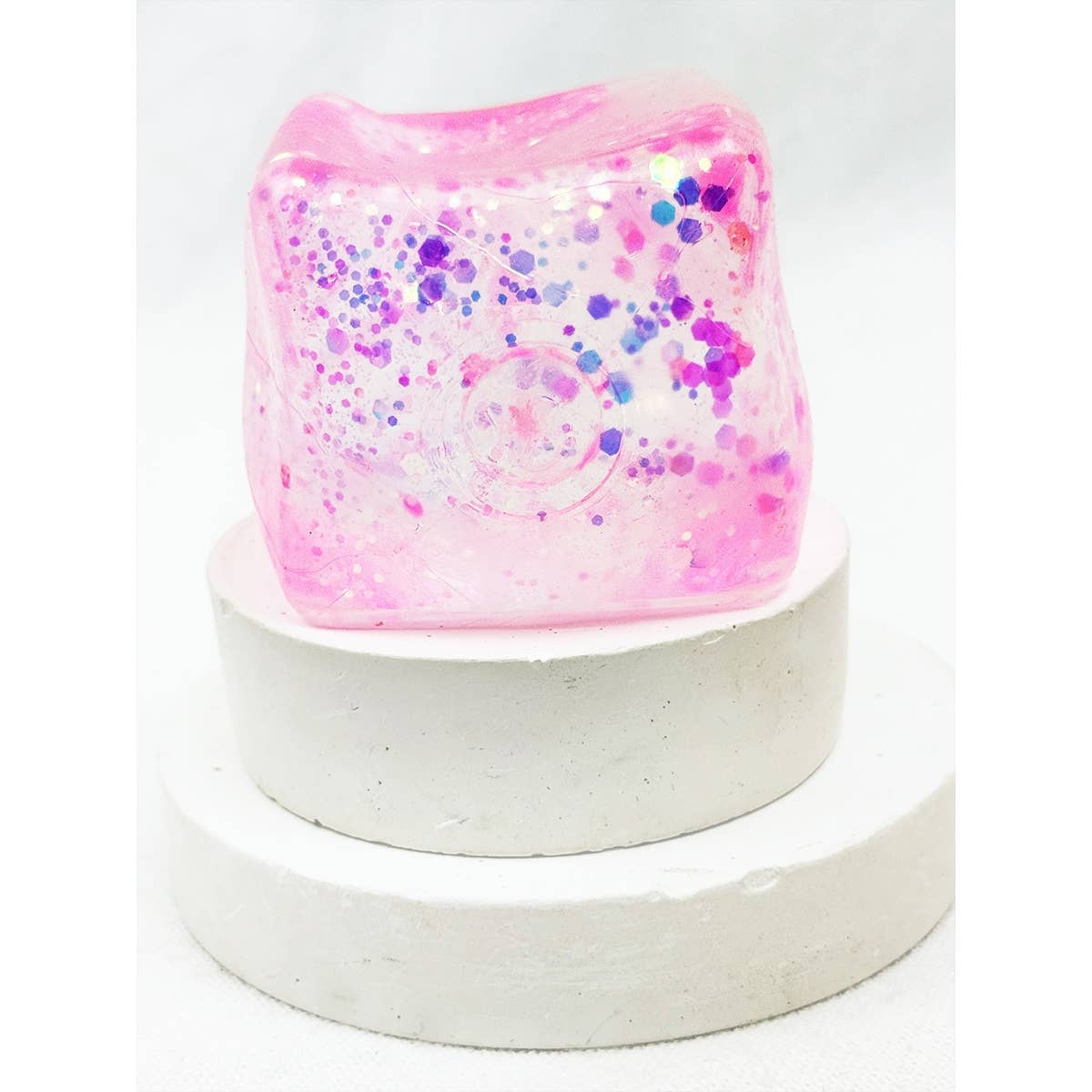 Slow Rise Glitter Squishy Cube