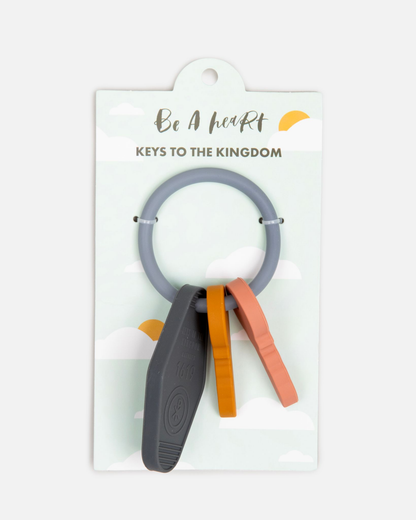 Keys to the Kingdom Silicone Teether | Catholic Baby Gift