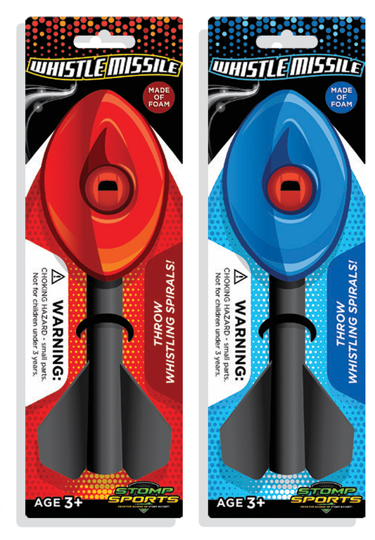 Mini Whistle Missile Football - Blue