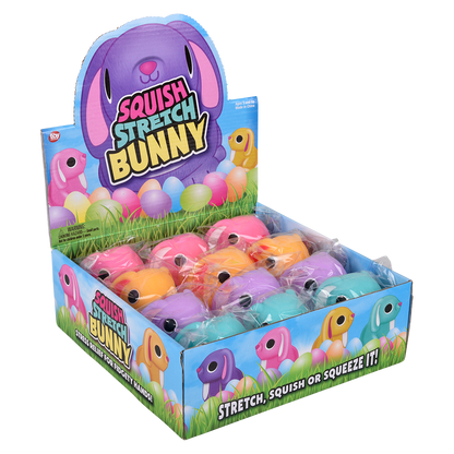 SQUISH AND STRETCH EASTER BUNNY 3.25"