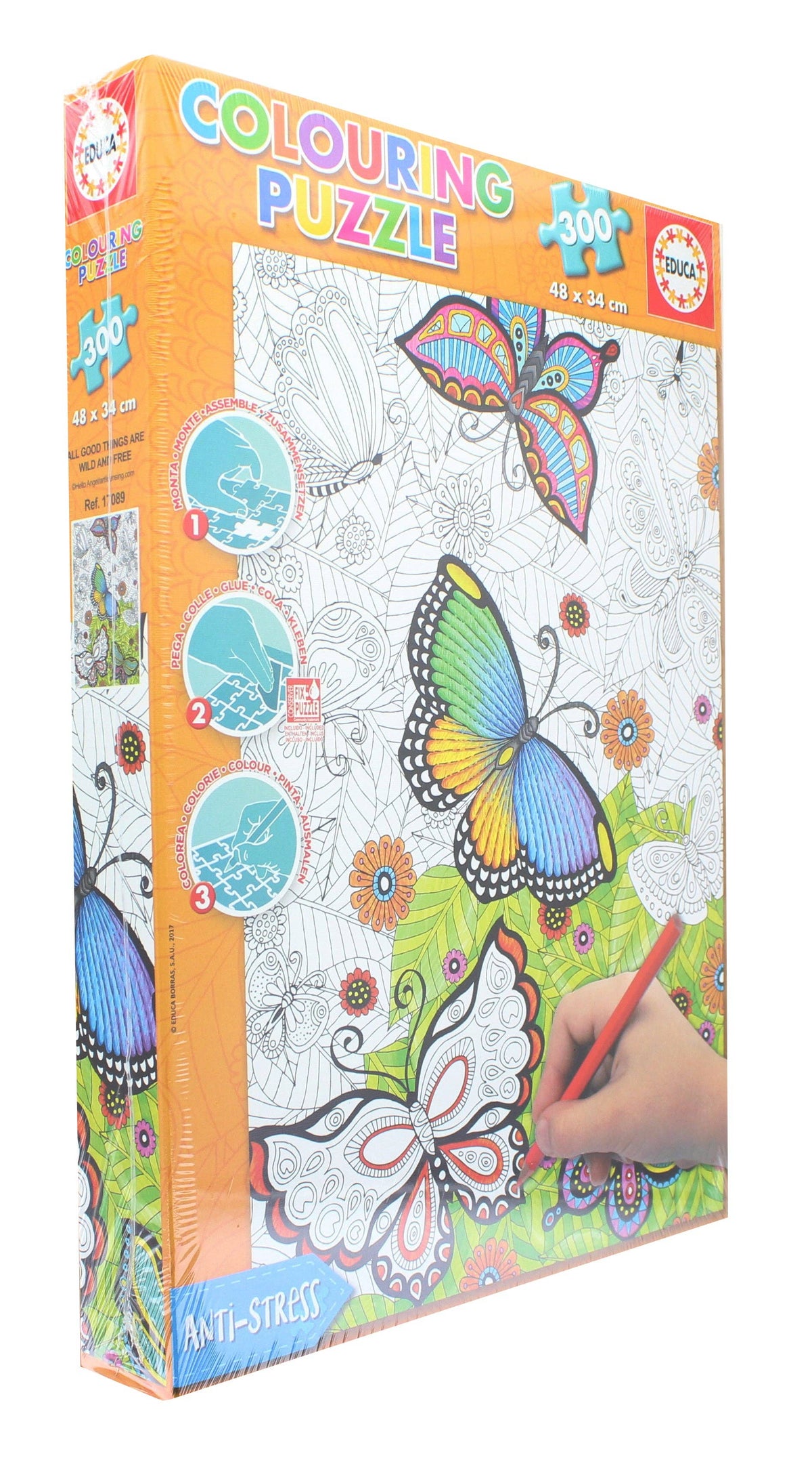 All Good Things are Wild and Free 300 Piece Colouring Puzzle
