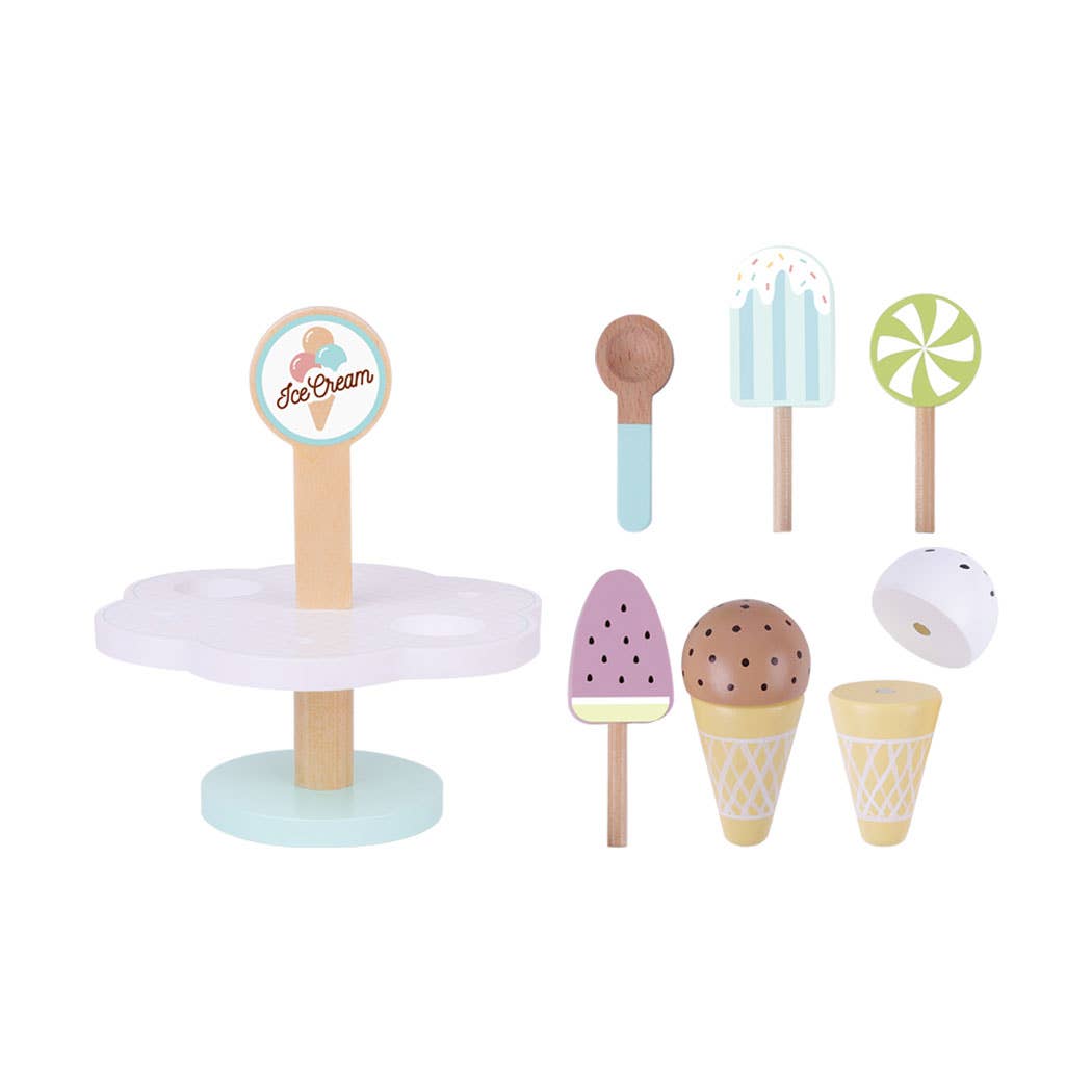 Wooden Ice cream Set 