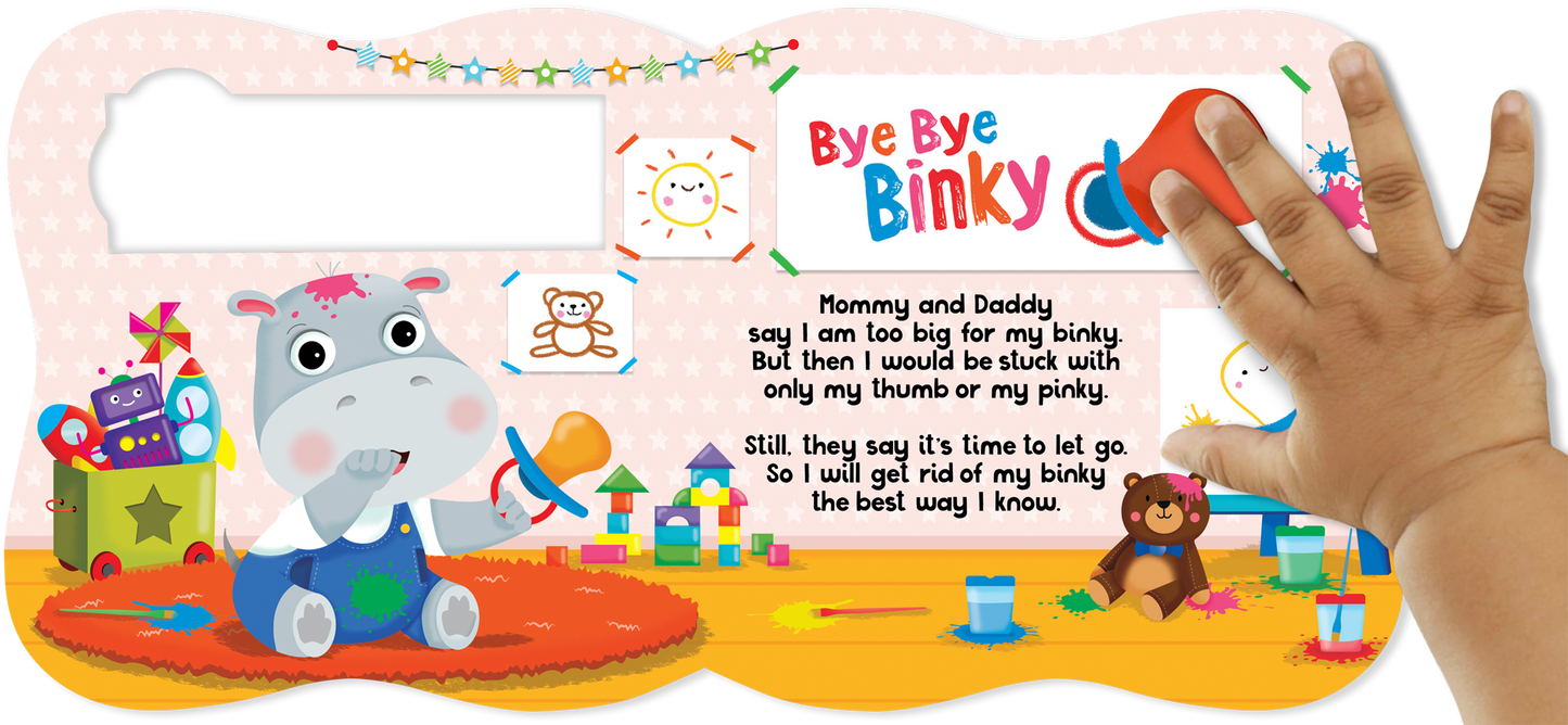 Bye Bye Binky- Touch and Feel Board Book -Sensory Board Book