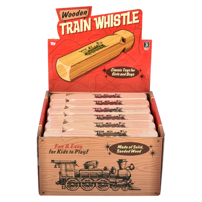 (T) 7.5" WOODEN TRAIN WHISTLE