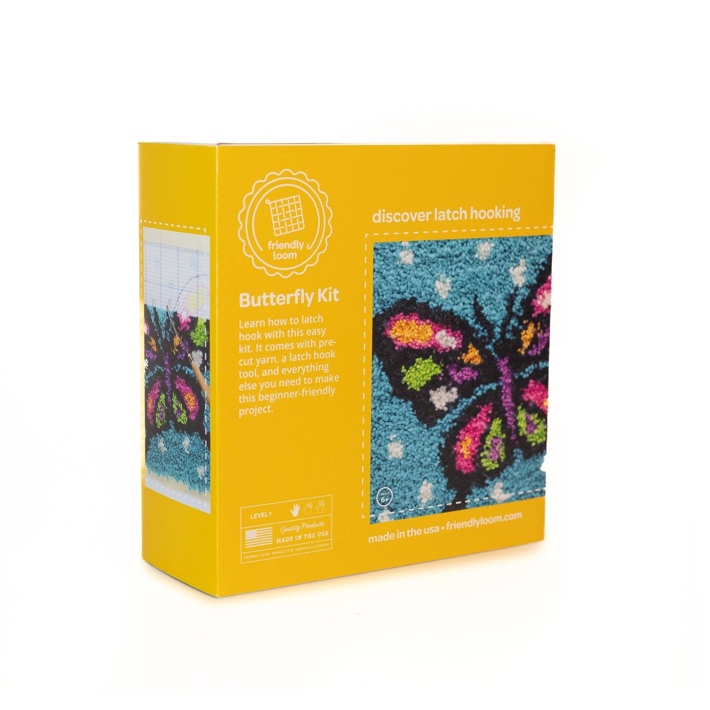 Butterfly Latch Hooking Kit