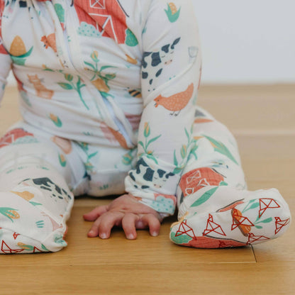 Zip-Up Footie Pajama - Farmstead