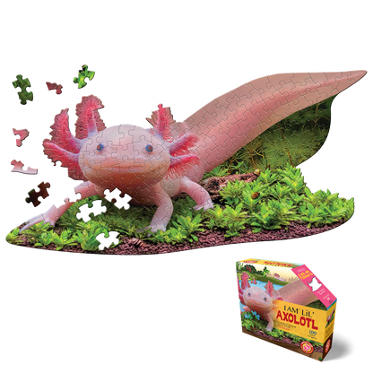 I AM 'LiL AXOLOTL 100 piece kids jigsaw puzzle - great gift!