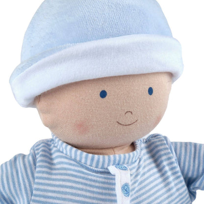 Cherub Baby Boy Doll in Blue Outfit