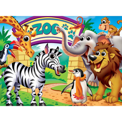 Googly Eyes - Zoo Animals 48 Piece Puzzle