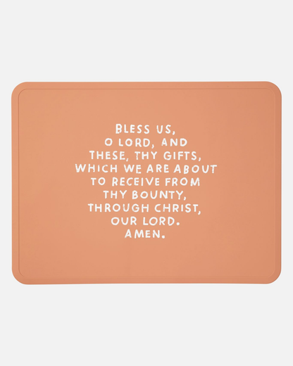 Meal Blessing Silicone Placemat | Catholic Placemat | Kids