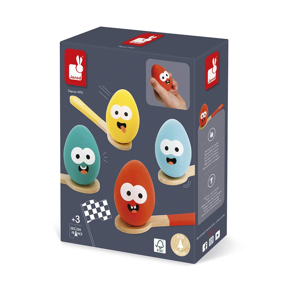 Egg and Spoon | Classic Race Game | Wooden toy | Ages 3+