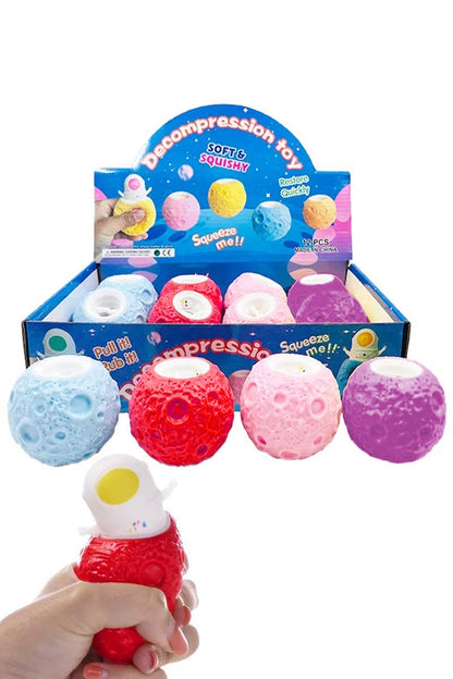 Astronaut Planet Squeeze Pop-up Squishy - 12 pcs