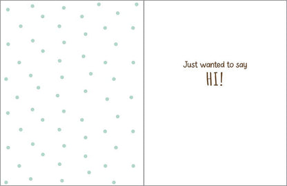 Thinking of You Greeting Card - Hi Puppy