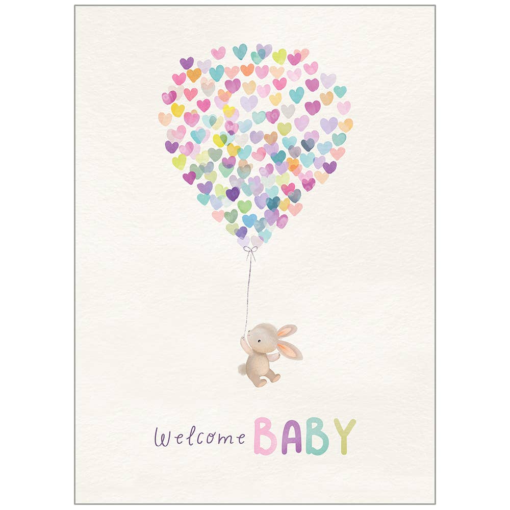 Baby Hearts - Baby Congratulations Card