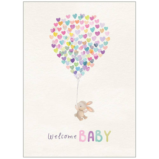 Baby Hearts - Baby Congratulations Card