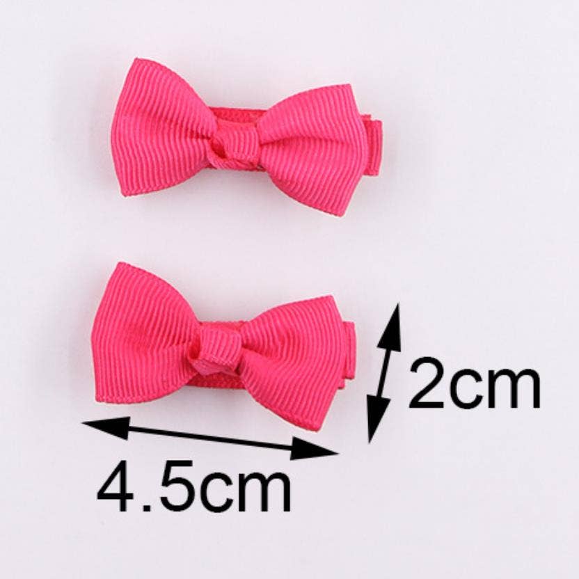 12-pack Bow Knot Decor Hair Clip for Girls (Multi-Color)