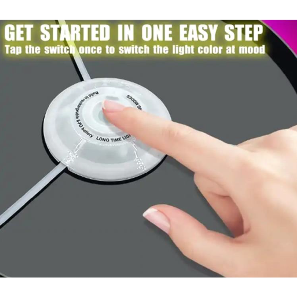 RGB Glow in the Dark Light-up Flying Disc