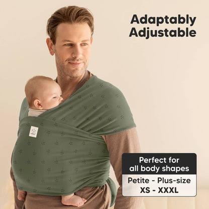 KeaBabies Original Baby Wrap Carrier-Forest Berries