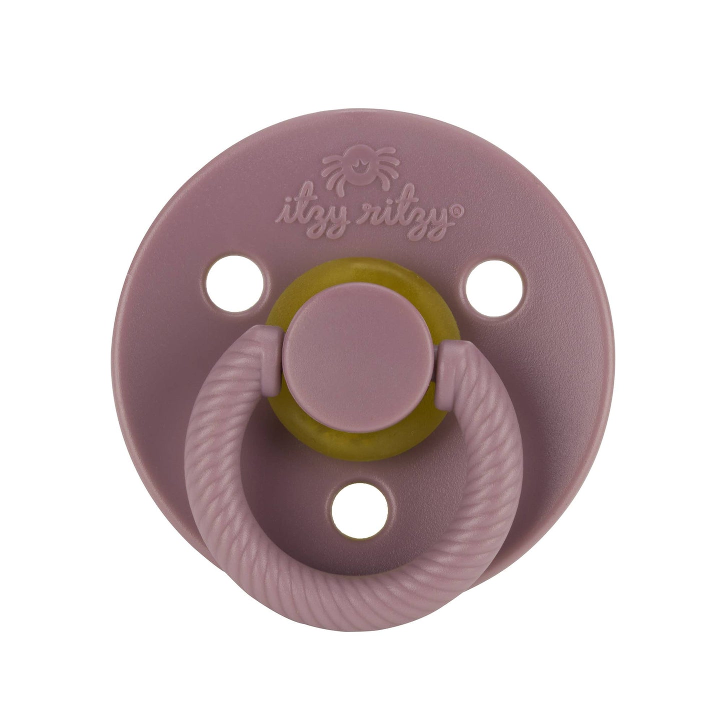 Itzy Soother Natural Rubber Paci Sets: Orchid + Lilac