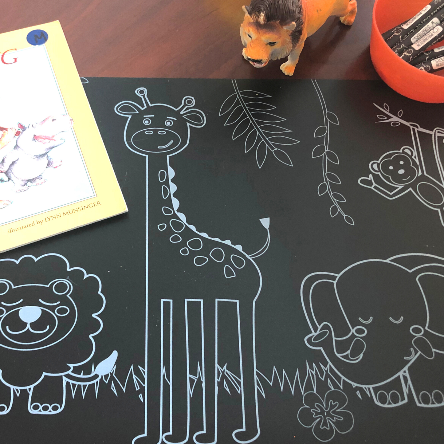 Chalkboard Jungle Placemat 12x17