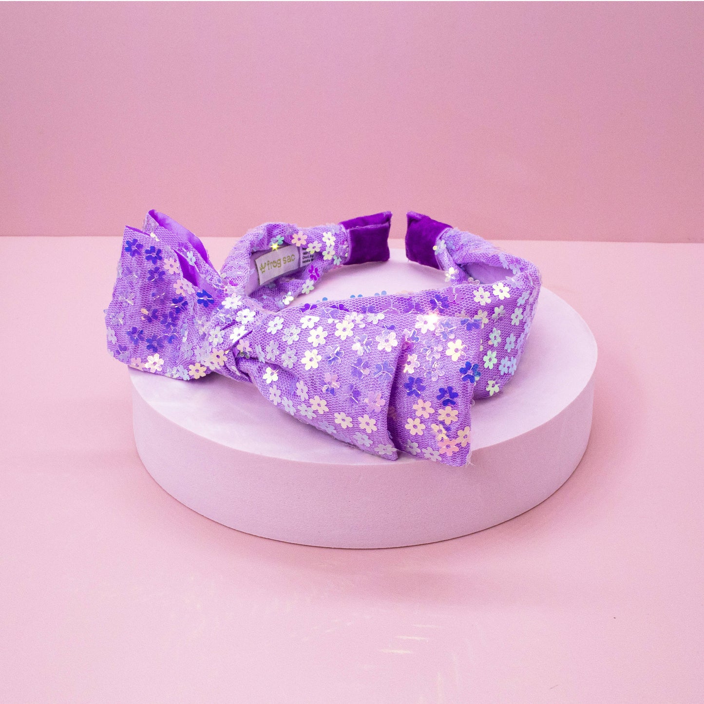 Big Bow Headband - Double Layer Sequin