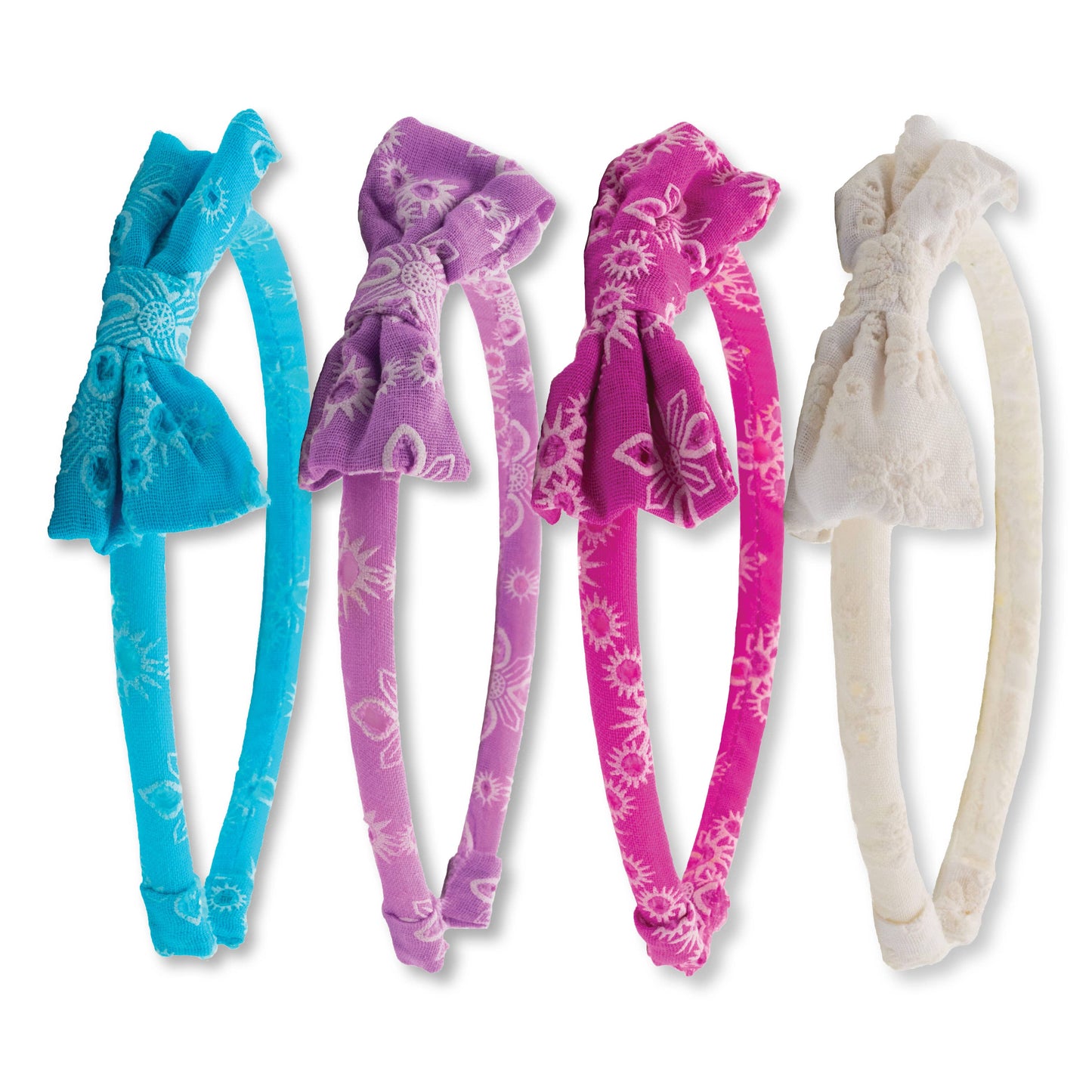 Thin Eyelet Lace Bow Headbands