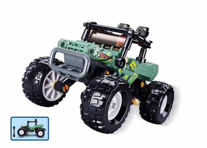 Off-Road Green Monster Truck Building Brick Kit