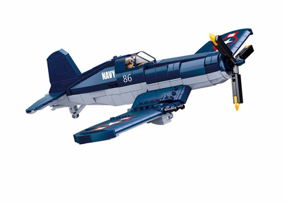 F4U Corsair WWII Fighter Plane Building Brick Kit