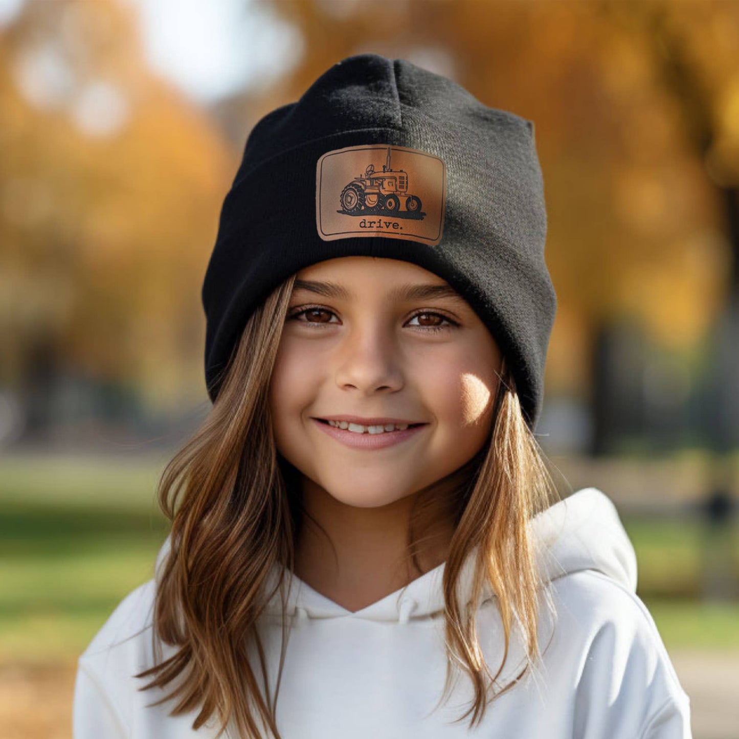 "Drive" Farm Tractor Kid Beanie Country Fall 2024 | 4 Colors