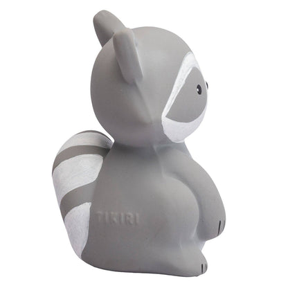 Racoon Natural Rubber Teether, Rattle & Bath Toy