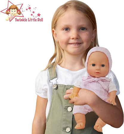 12 inch Realistic Baby Doll with Soft Body, Pink