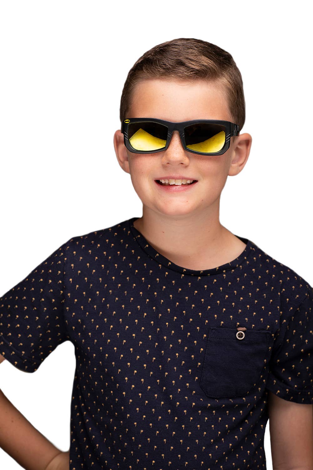 Officially Licensed Kids Arkaid Batman Black Cutout Sunglass