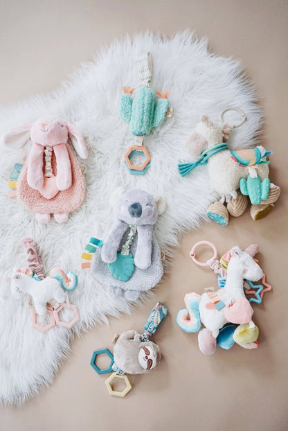 Itzy Lovey Plush And Teether Toy - Ana the Bunny