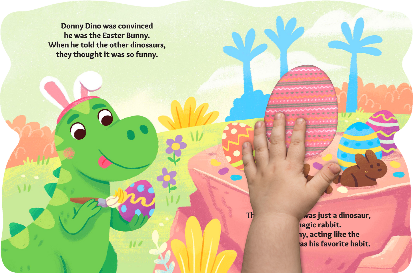 Bunnysaurus - Touch and Feel Board Easter Book - Sensory Board Book