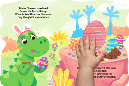 Bunnysaurus - Touch and Feel Board Easter Book - Sensory Board Book