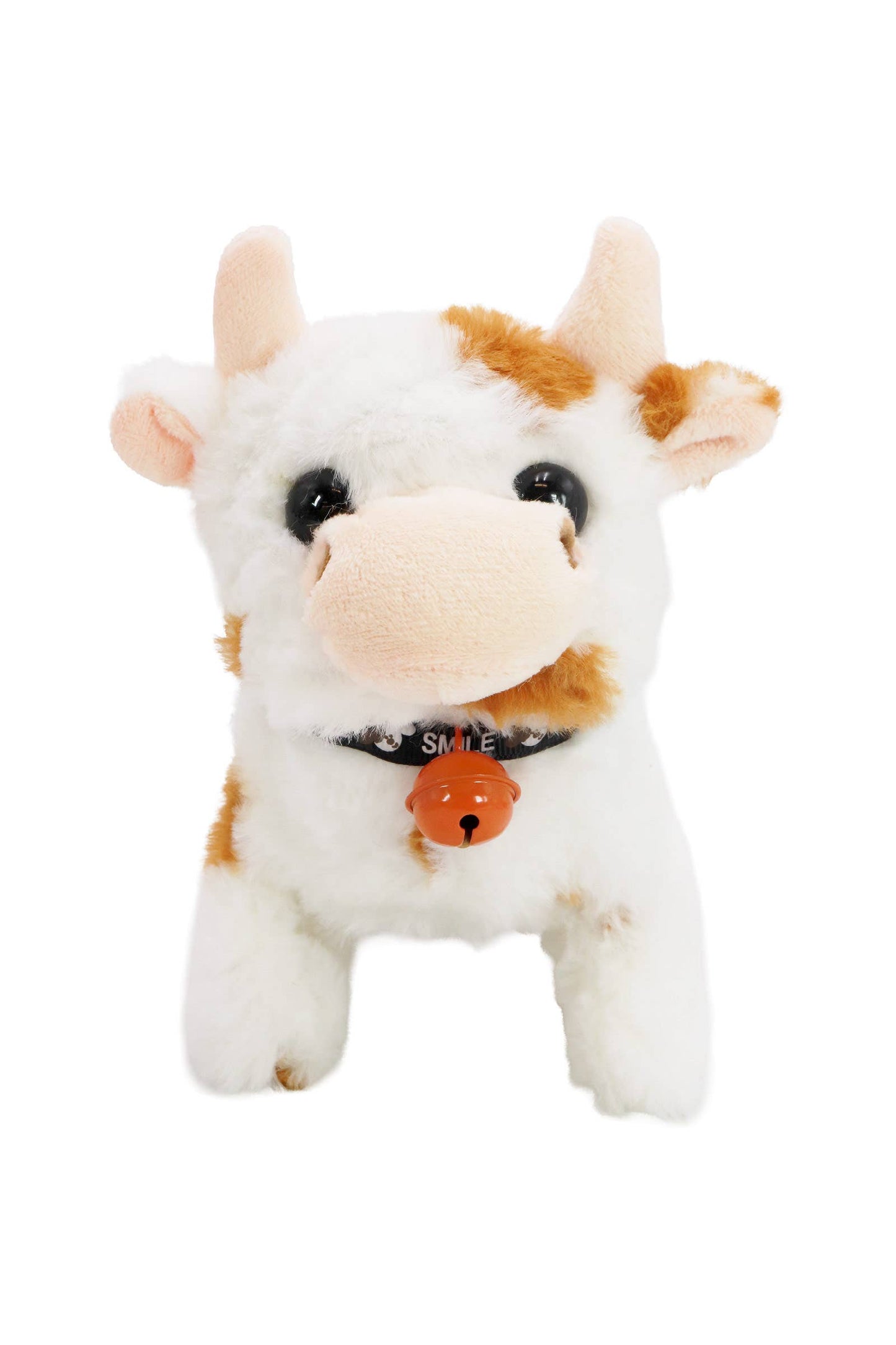 Fuzzy Soft Walking Baby Cow Sound Toy - 12 Pcs