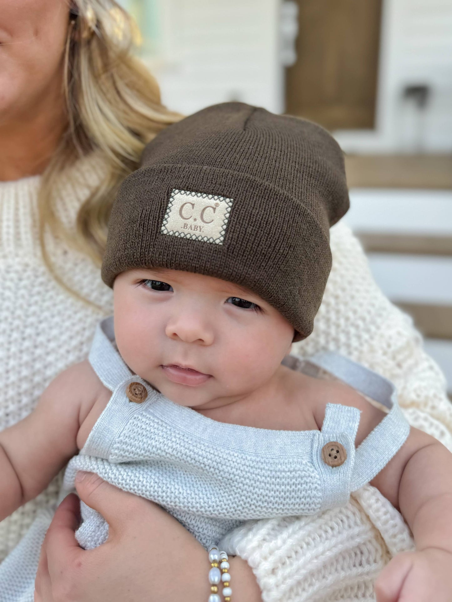 Classic Oversized Logo CC Baby Beanie