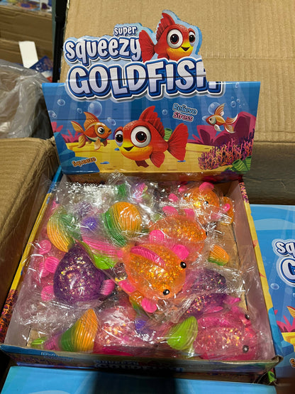 Sugar Squeeze Glitter Goldfish Toy | A135