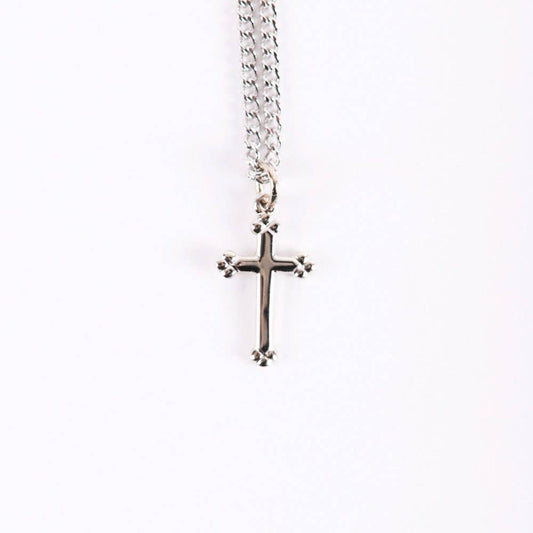 Necklace Cross - Sterling Silver - 18"