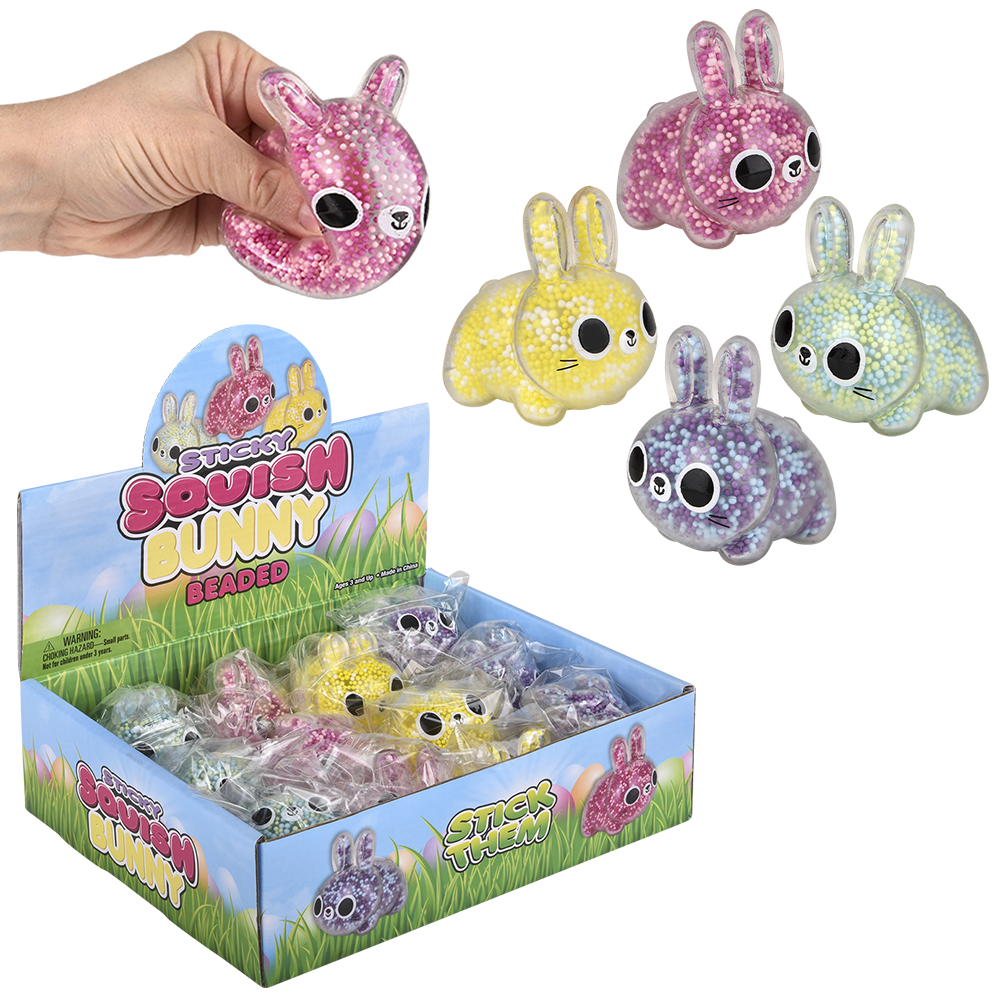 SQUEEZY BEAD BUNNY 2.5"