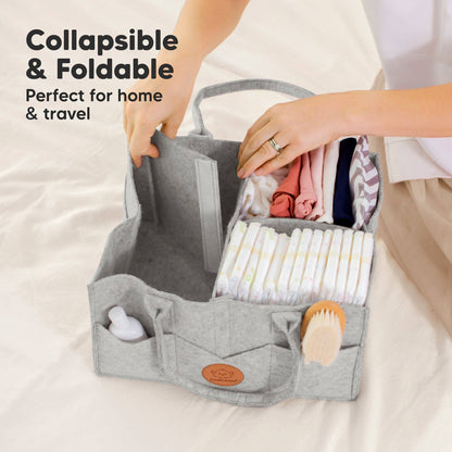 Original Baby Diaper Caddy Organizer-Grey