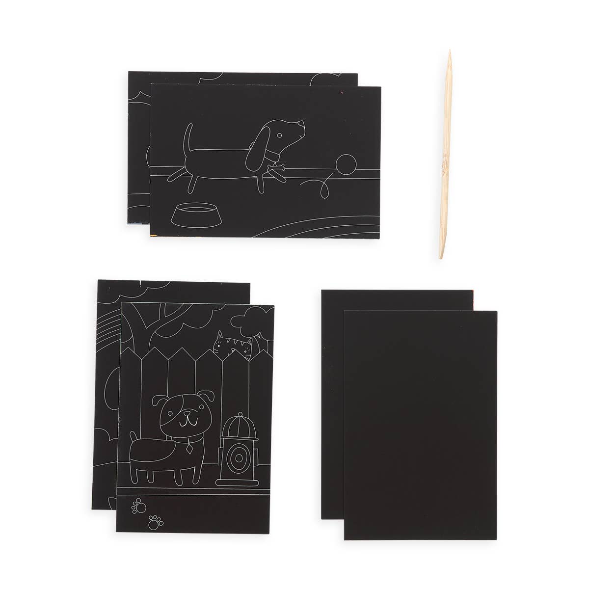 Mini Scratch & Scribble Art Kit: Playful Pups