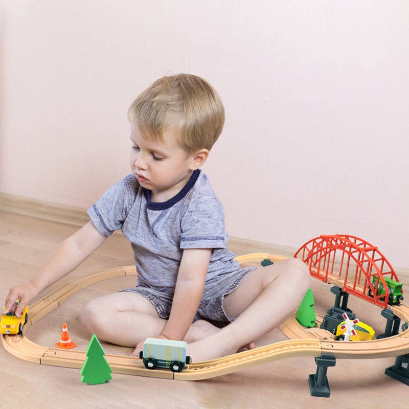 Leo & Friends Railway Bridge Set, Wooden Toy