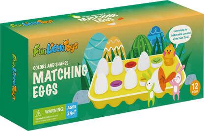 Matching Easter Eggs Color & Shape Educational Egg Toys