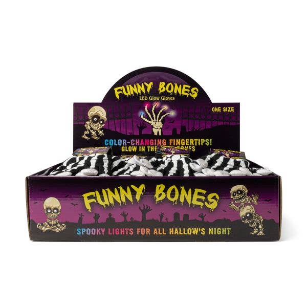 Funny Bones Multicolor LED Gloves