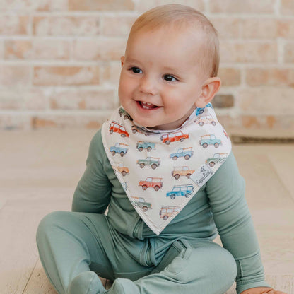 4 Pack Baby Bandana Bibs - Dino Explorer