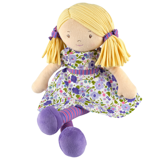 Peggy Blonde Hair with Lilac and Pink Dress