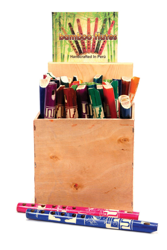 Colorful 10" Bamboo Flute